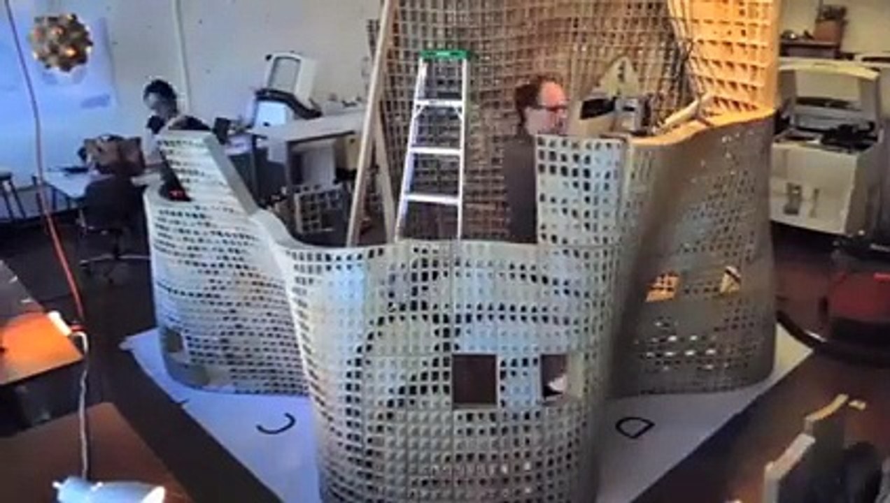 Une maison en ciment construite avec une imprimante 3D !