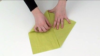 Pliage de serviette: le ramequin