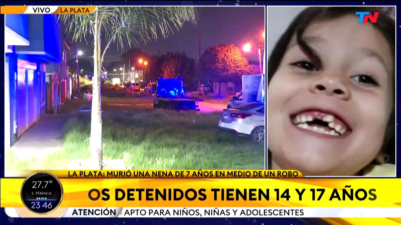 Conmoción en La Plata una nena de 7 años murió al tirarse de un auto en movimiento durante un violento robo