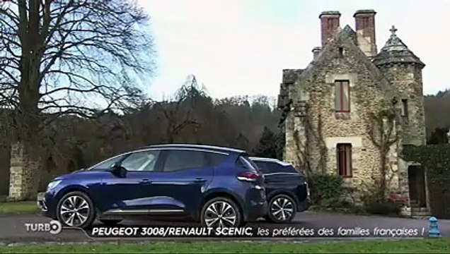 Peugeot 3008 / Renault Scenic : les préférées des familles françaises - Emission TURBO du 16/04/2017