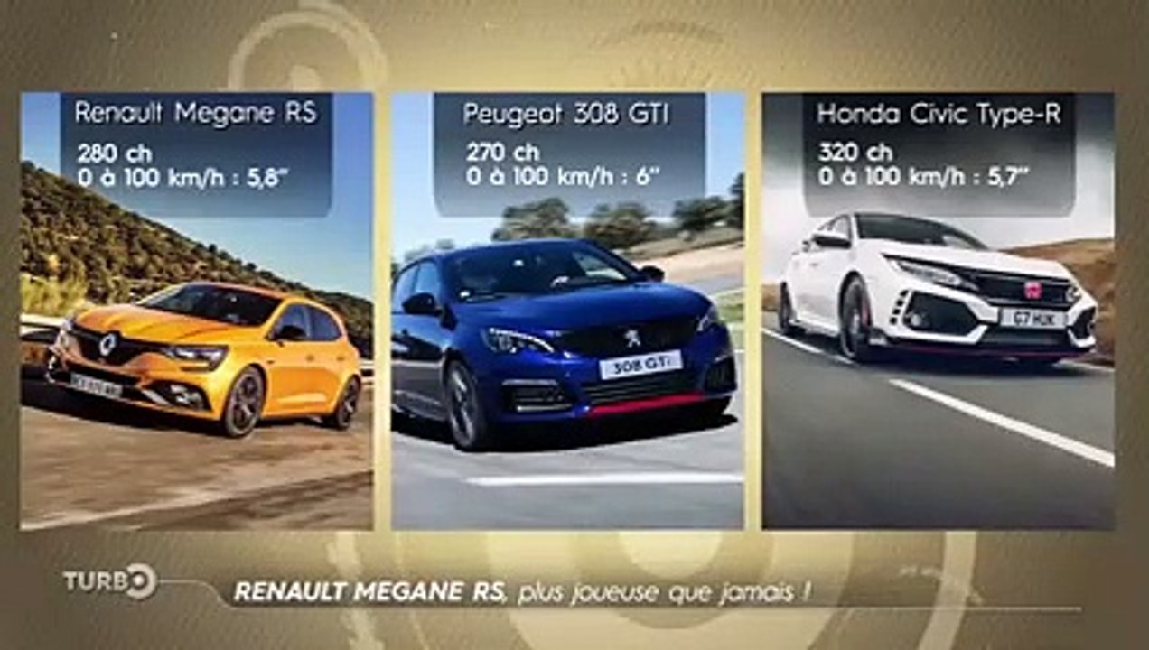 Renault Megane R.S., plus joueuse que jamais - Emission TURBO du 04/02/2018