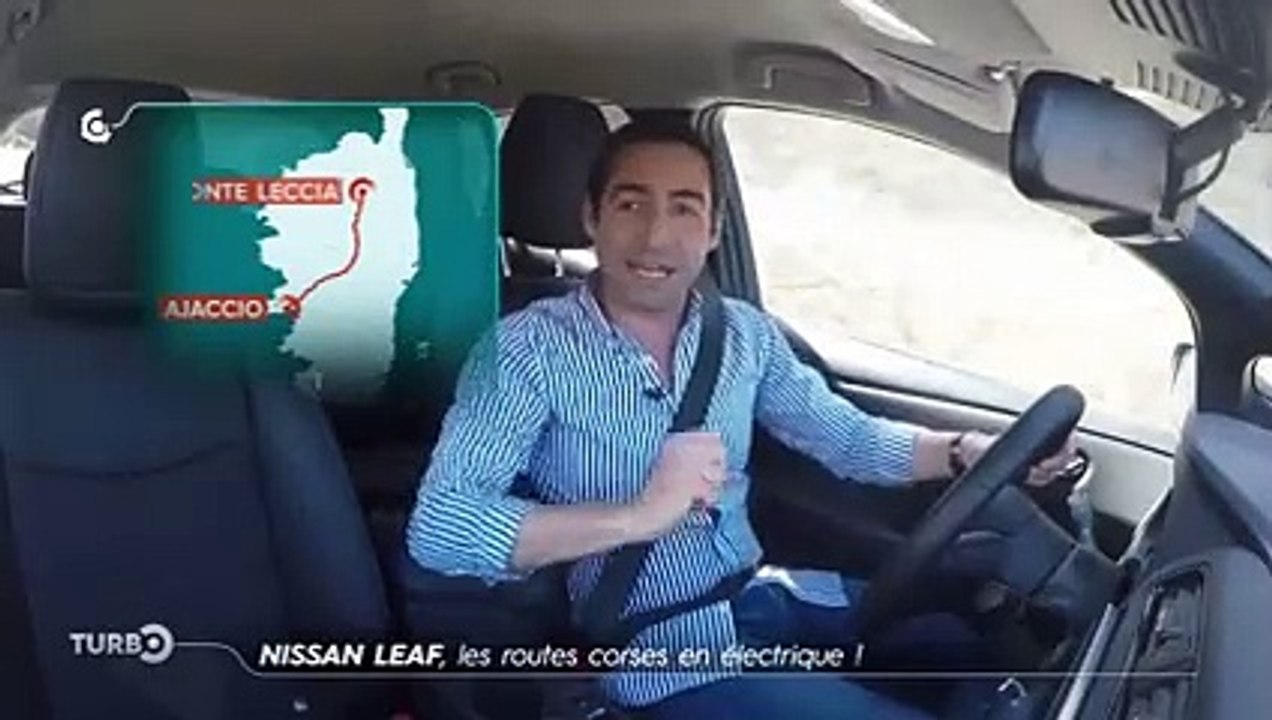 Nissan LEAF, les routes de Corse en électrique - Extrait TURBO du 28/04/2019