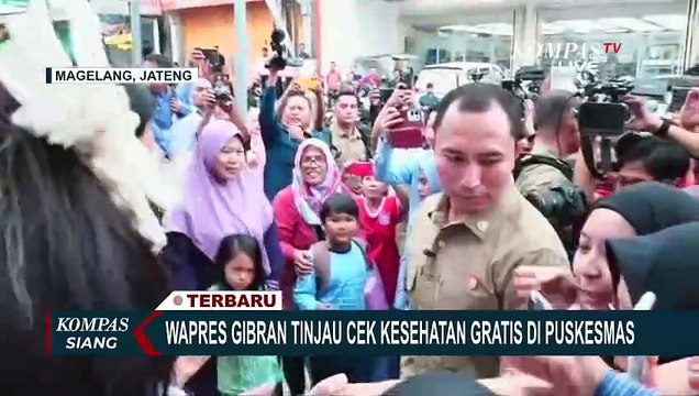 Wapres Gibran Kunjungi Puskesmas dan Pantau Program Makan Bergizi Gratis di Magelang