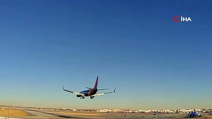 ABD'de piste izinsiz çıkan özel jete çarpmaktan son anda kurtuldu!