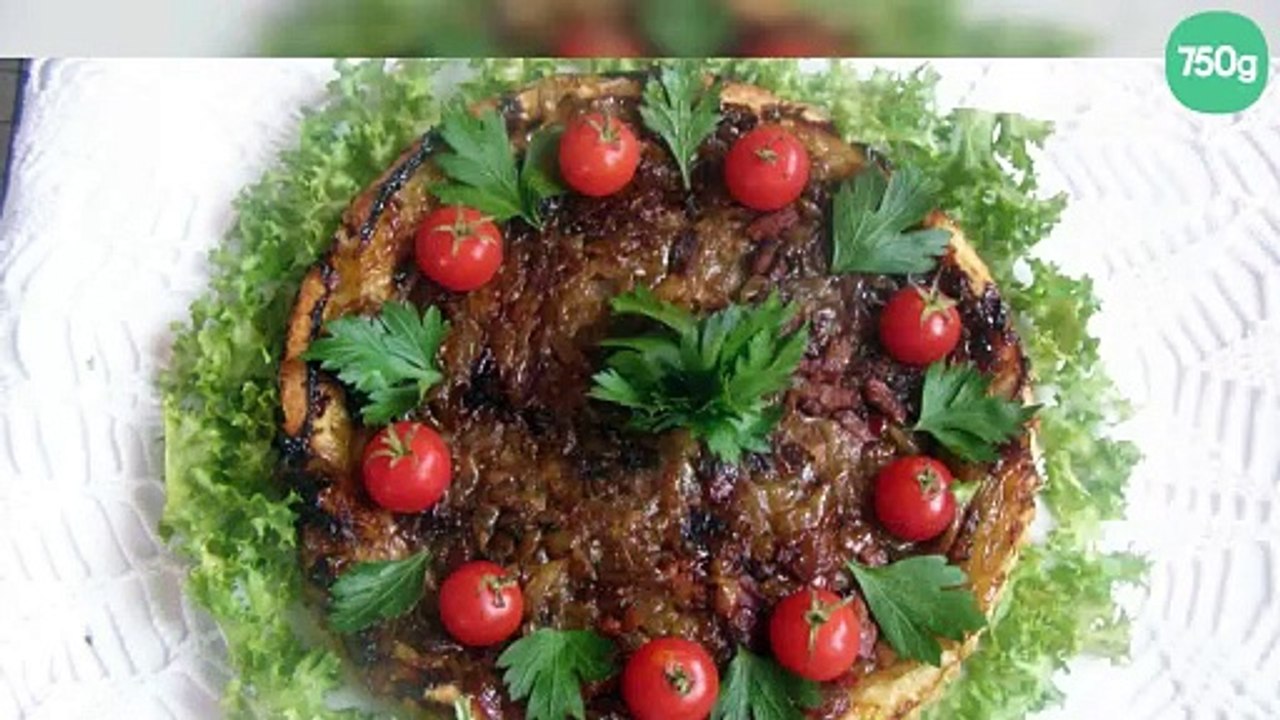 Tatin d'oignons confits au miel