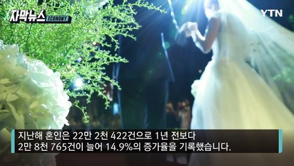 [자막뉴스] 혼인율 반등 추세에 '덩달아'...한국에 나타난 희소식 / YTN