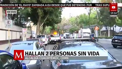Localizan a dos personas sin vida en la colonia Centro de la Ciudad de México