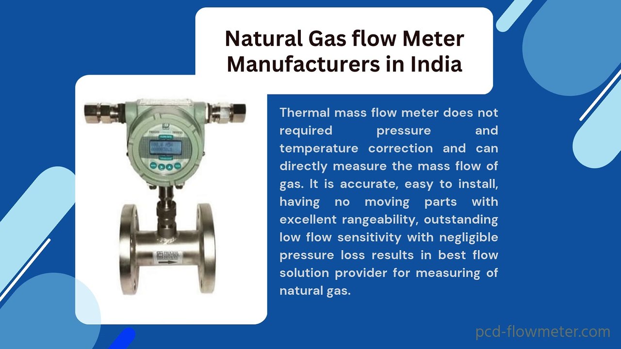 Durable and Efficient Natural Gas Flowmeter for Industries