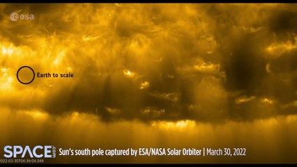 Sun's South Pole In Stunning High-Res Solar Orbiter