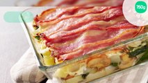 Gratin de blettes et poitrine fumée