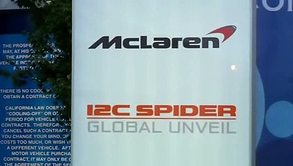 McLaren MP4-12C Spider : la vidéo de sa présentation à Pebble Beach