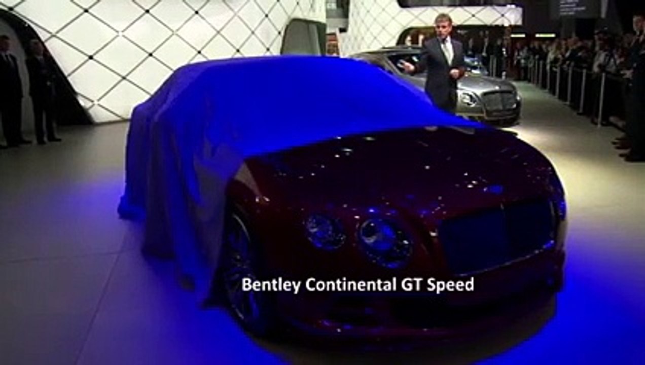 Bentley Continental GT Speed en vidéo live au Salon de Genève 2014