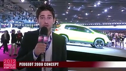 Peugeot 2008 Concept en video live au Mondial Auto Paris 2012