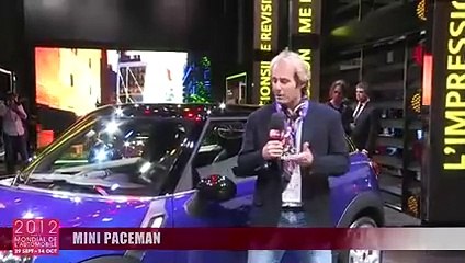 Mini Paceman en video live au Mondial Auto Paris 2012