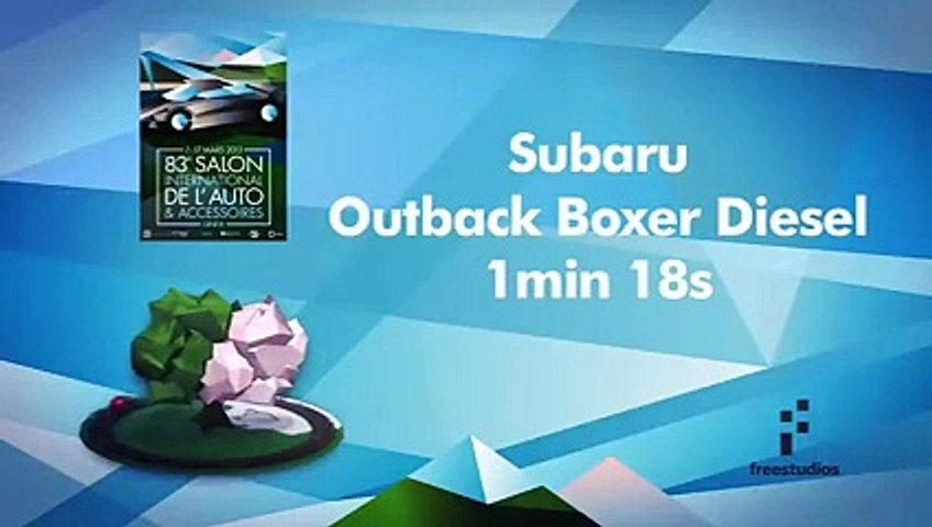 Salon Genève 2013 : Subaru Outback Diesel