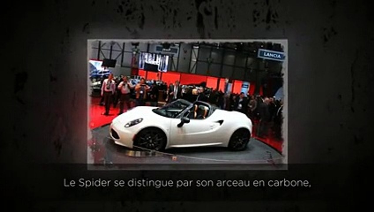 Alfa Romeo 4C Spider en vidéo live au Salon de Genève 2014