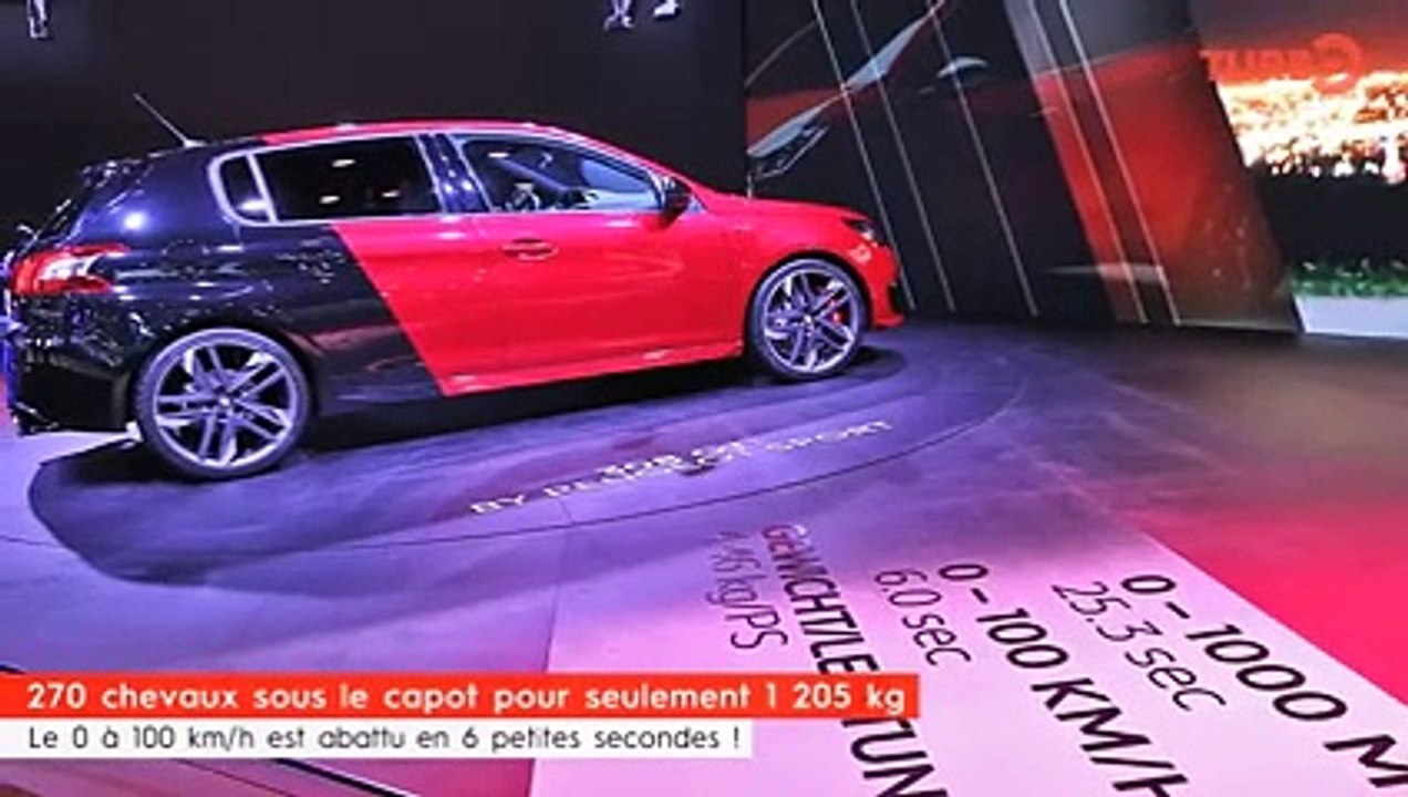 Salon Francfort 2015 : la Peugeot 308 GTi en vidéo