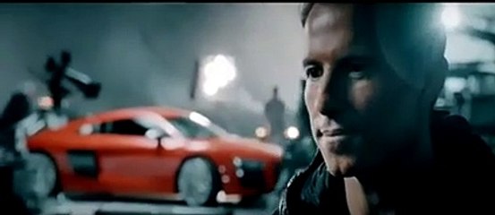 L'Audi R8 V10 Plus d'Iron Man entre les mains d'un cascadeur