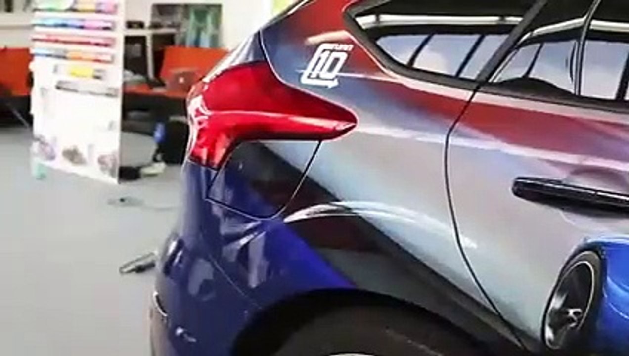 La Ford Focus RS du jeu vidéo Forza Motorsport 6 sur la route