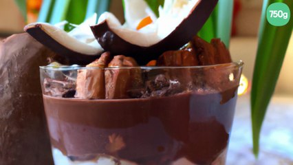 Verrine chocolat-noix de coco