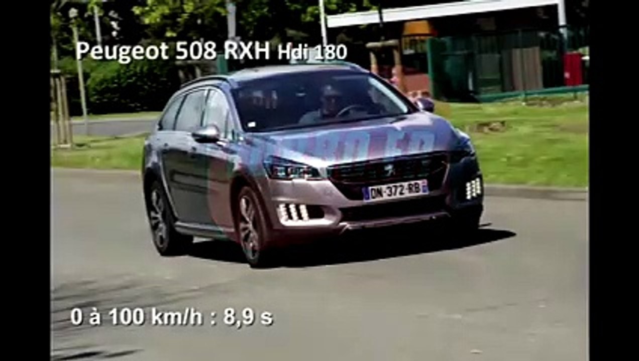 Peugeot 508 RXH : le 0 à 100 km/h en vidéo