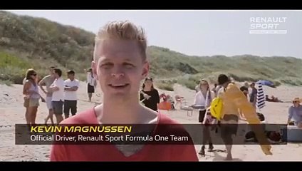 Dans les coulisses du clip de la Renault F1 qui fait du surf