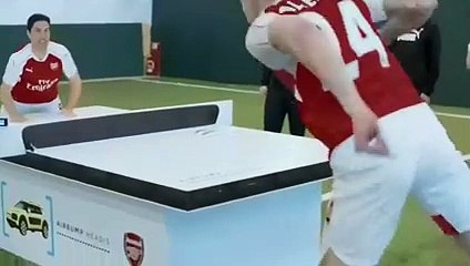 4 joueurs d’Arsenal testent encore les Airbumps Citroën