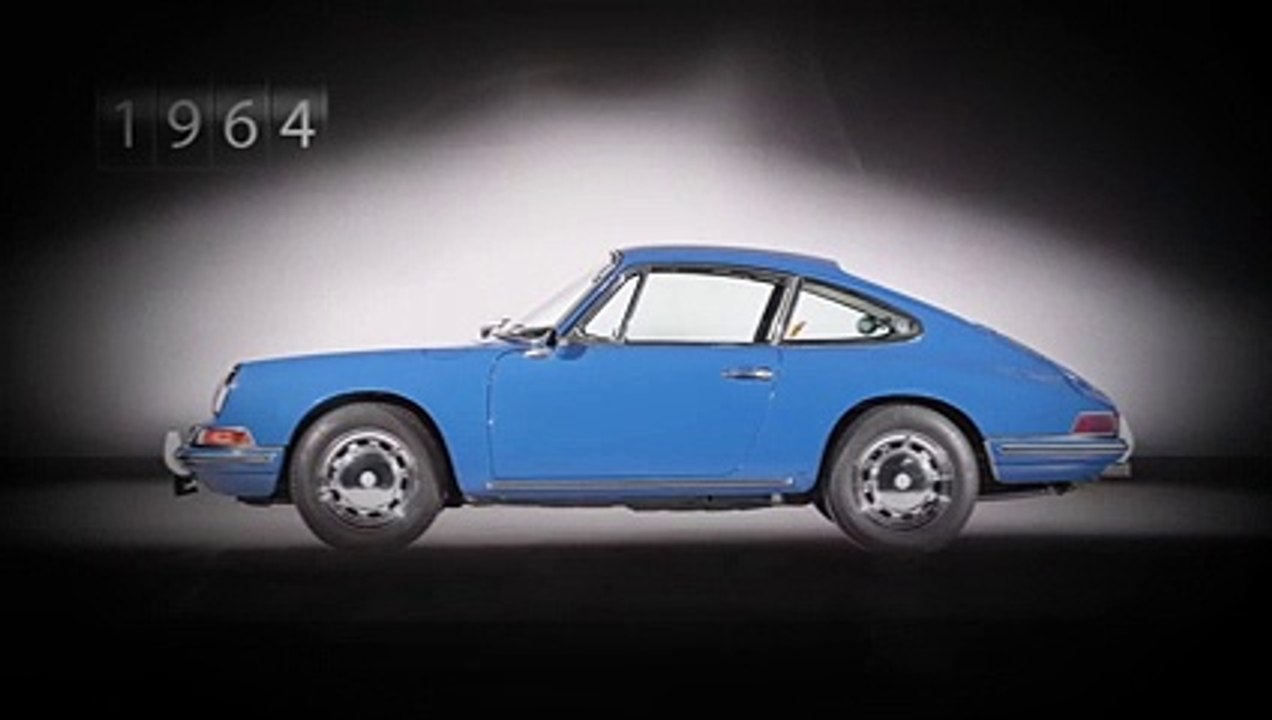 Sept générations de Porsche 911