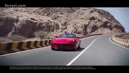 Ballade sur les route d'Oman en Ferrari Portofino