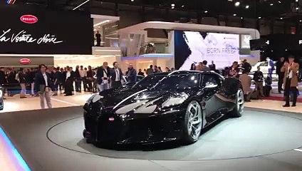 Bugatti La Voiture Noire : présentation de ce modèle unique en direct de Genève