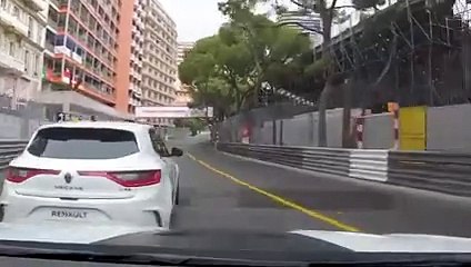 La Renault Megane R.S. Trophy-R en action à Monaco