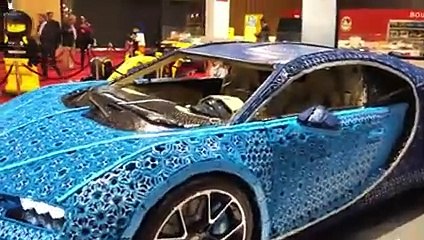 Mondial de l'Auto de Paris : présentation de la Bugatti Chiron en LEGO