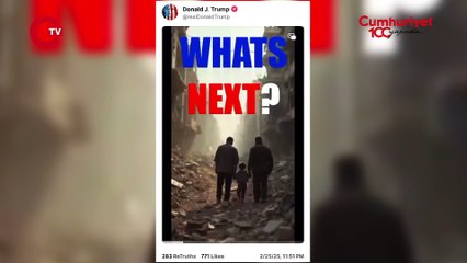 Trump'ın Filistin için paylaştığı video sosyal medyada infial yarattı