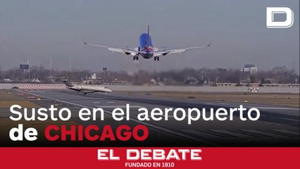 Una maniobra de último minuto de un Boeing 737 evita una colisión con otro avión en el aeropuerto de Chicago