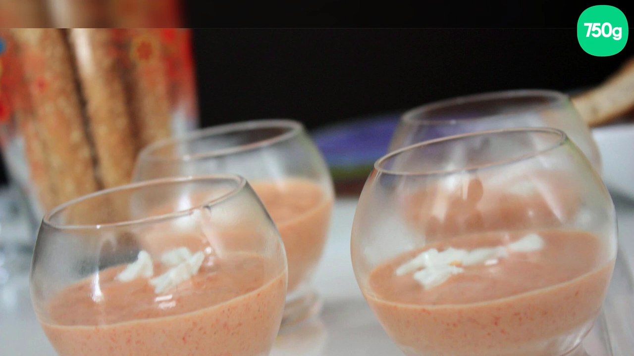 Verrines poivron-thon et chèvre