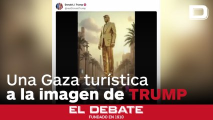 Trump comparte un vídeo en su red social de una Gaza turística con Musk y un hotel de su cadena