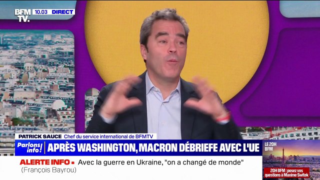 Après sa rencontre avec Donald Trump à Washington, Emmanuel Macron débriefe avec les membres de l'UE