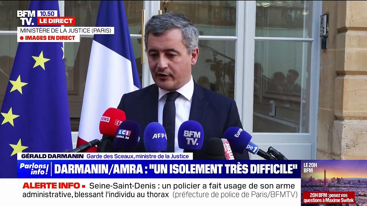 Évasion de Mohamed Amra: "Nous ne sommes pas capables de garantir que ça se reproduise pas", indique Gérald Darmanin