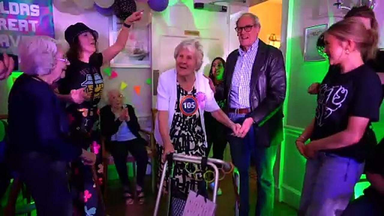 Party-loving Derbyshire pensioner celebrates her 105th birthday - by having a RAVE at her care home