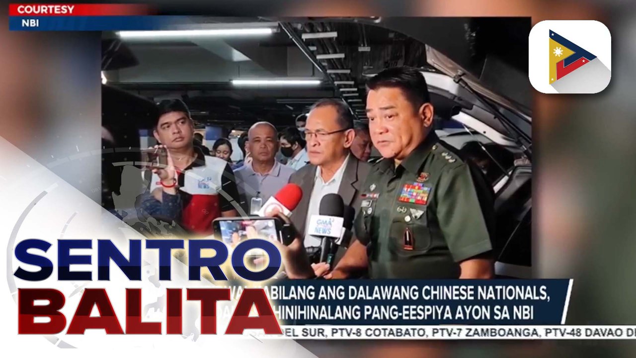 Limang indibidwal kabilang ang dalawang Chinese nationals, arestado dahil sa hinihinalang pang-eespiya ayon sa NBI