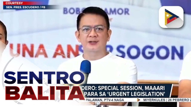 SP Escudero, iginiit na hindi interesado na maging Vice President; botohan sa impeachment, posibleng maganap sa Oktubre ayon kay Escudero
