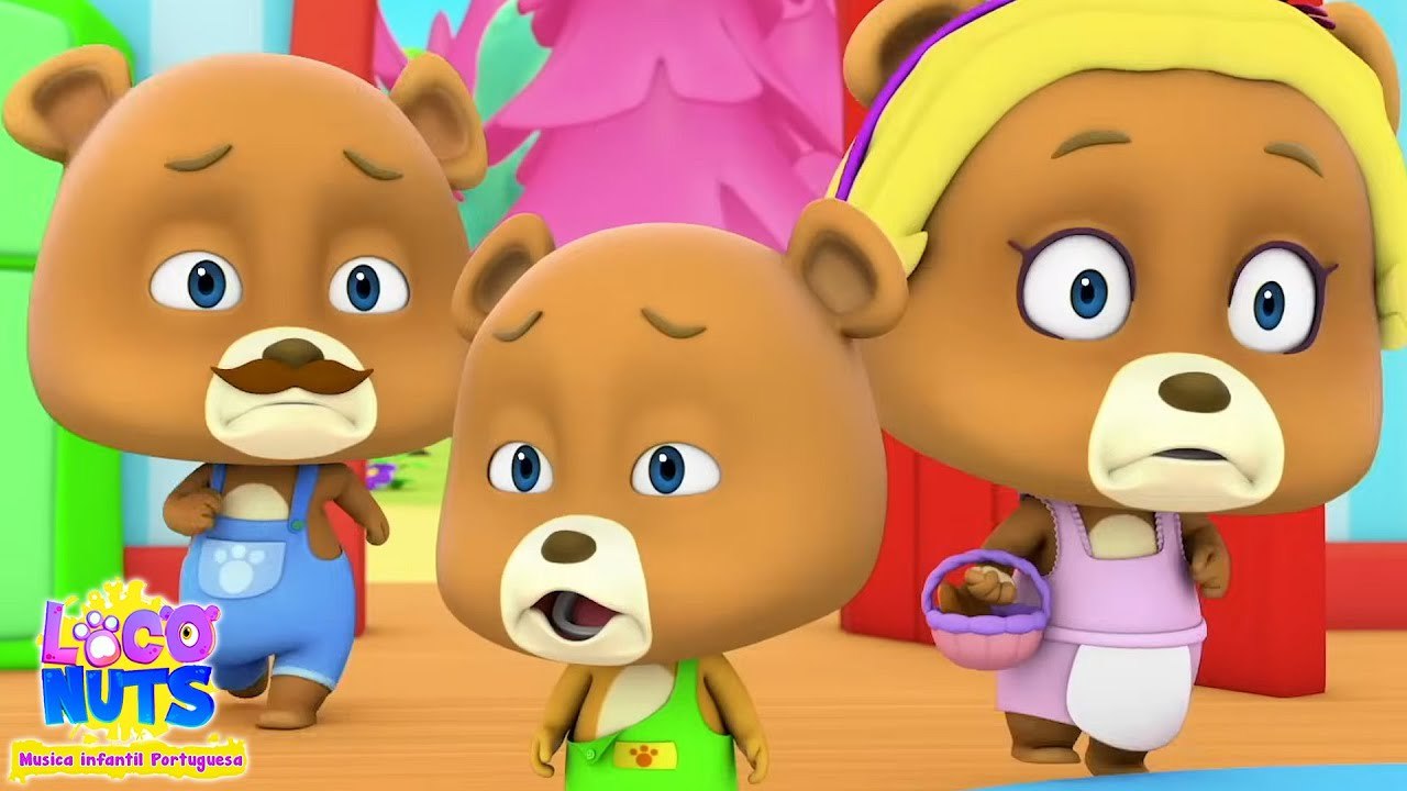 Cachinhos Dourados e Os Três Ursos Fingir e Jogar + Histórias Educativas para Crianças