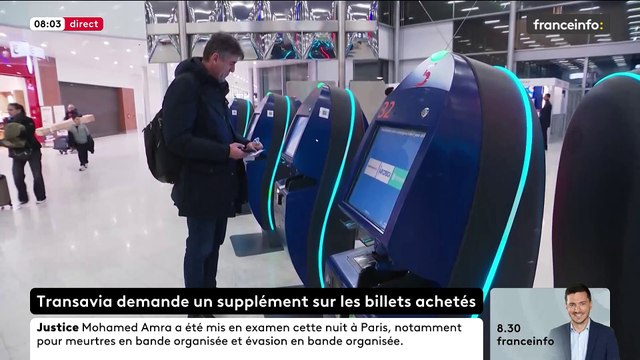 La compagnie Transavia va réclamer à près de 800.000 passagers un supplément sur des billets déjà achetés pour prendre en compte la hausse de la taxation du transport aérien en France - VIDEO