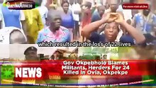 Gov Okpebholo Blames Militants, Herders For 24 Killed In Ovia, Okpekpe