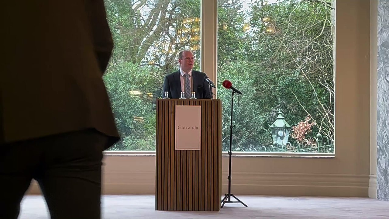 Irish FA Training Centre: Communities Minister Gordon Lyons