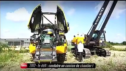 Insolite : Dominique Chapatte conduit un camion de chantier (Emission Turbo du 30/06/2013)
