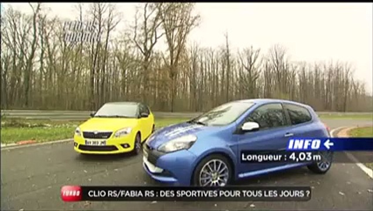 Comparatif Renault Clio RS / Skoda Fabia RS (Emission Turbo du 12/12/2010)