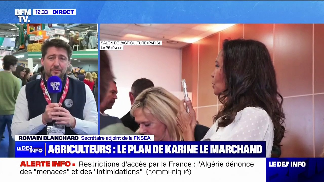 Plan de Karine Le Marchand pour les agriculteurs: "On va voir dans la durée ce que ça va donner", assure le secrétaire adjoint de la FNSEA