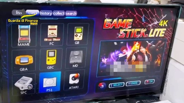 Retrogaming , sequestrati a Napoli circa 12 milioni di videogiochi piratati (26.02.25)