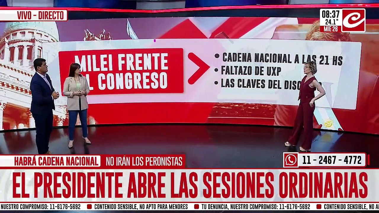 Milei hablará ane el Congreso: las claves de su discurso